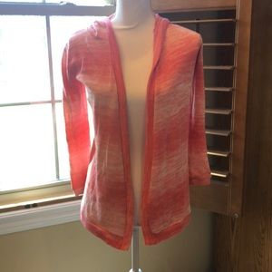 Girl’s open front hoodie cardigan size 12